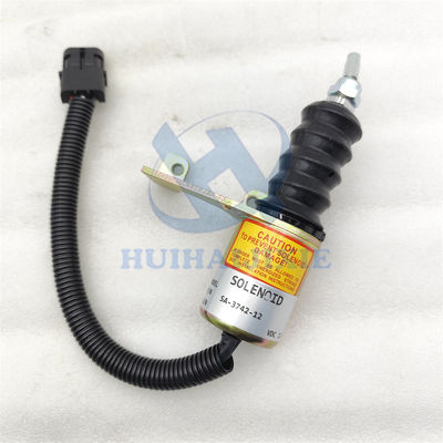 12V Fuel Shutoff Solenoid Valve SA-3742-12 3932017 For Cummins Bosch Deutz