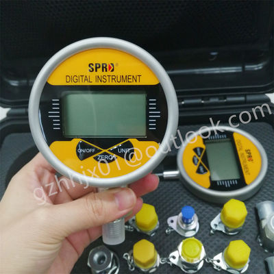 Construction Equipment Spare Parts Excavator Hydraulic Pressure Gauge With 2 Guage
